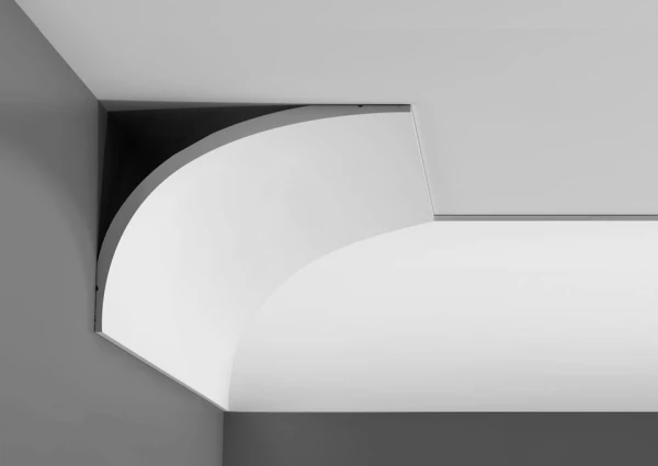 C990 Orac Decor szeroka, gładka listwa sufitowa - Nowoczesne listwy ORAC DECOR